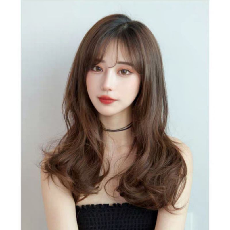แฮร์พีช  haipiece   แฮร์พีชลอน ยาว40cm-50cm สระได้ หนีบตรงได้ หวีได้ เพิ่มความหนา ทนความร้อนได้ พร้อมส่ง