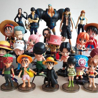 โมเดลวันพีช One Piece One Piece Luffy Soron Choba ตุ๊กตาอะนิเมะตุ๊กตาตกแต่งเค้กทำมือโมเดล