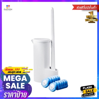 ชุดแปรงล้างสุขภัณฑ์/หัวแปรง 12 ชิ้น ACCO NAMI สีขาวTOILET BOWL BRUSH WITH 12 BRUSH HEADS ACCO NAMI WHITE