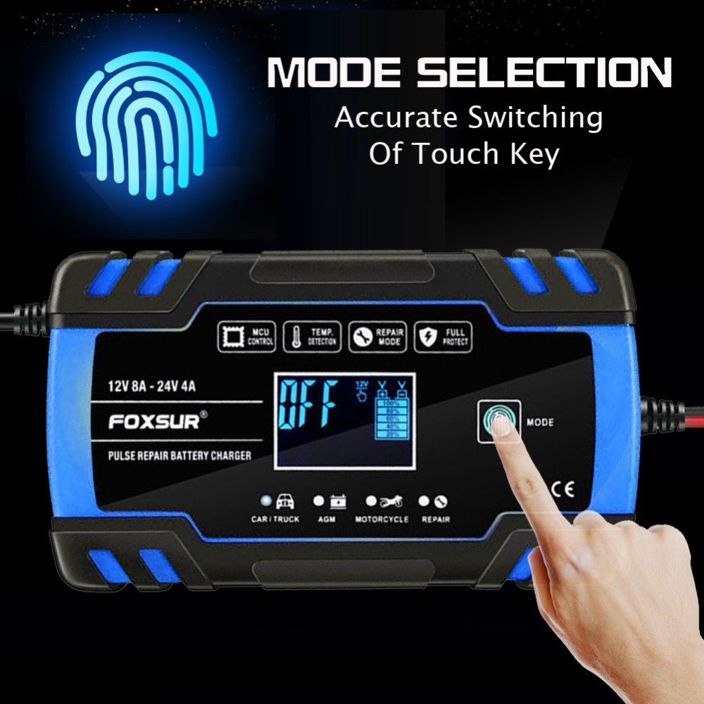 เครื่องชาร์จแบตเตอรี่ FBC122408D Car Battery Charger แบตเตอรี่ และซ่อม ...