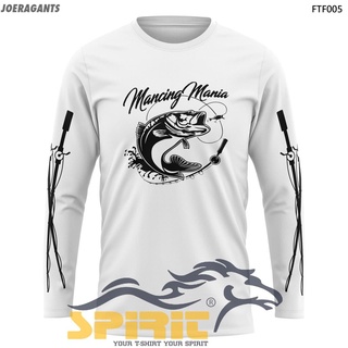 เสื้อยืดแขนยาว ผ้าฝ้าย 100% พิมพ์ลาย Mancing Mania Moslem สําหรับผู้ชาย