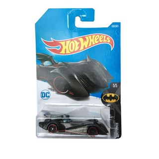 HotWheels Diecast รถโมเดลรถเหล็ก  BATMAN Batmobile DC Comics สี แดง ดำ ปี 2014