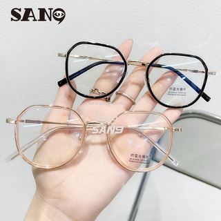 【Support wholesale】COD (San9)Anti-blue glasses Korean fashion Eyeglasses goggles With Metal Frame