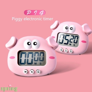 นาฬิกาจับเวลาอิเล็กทรอนิกส์ลายการ์ตูน Piggy