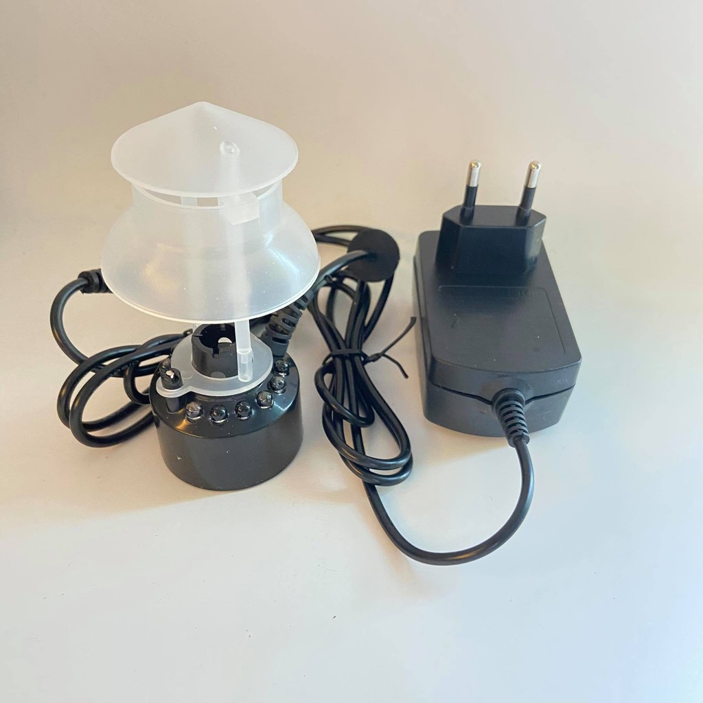 [Type 1 Black Machine ] mini Aquarium Smoke Generator Mist + Power adapter สําหรับอุปกรณ ์ เสริมน ้ ําตก