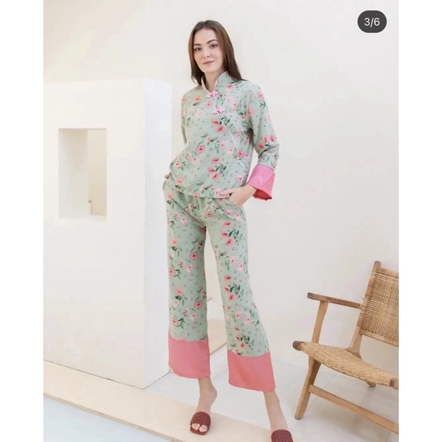 พร้อมส่งชุดจีนเซ็ต เสื้อ+กางเกง ร้าน shiva_vintage