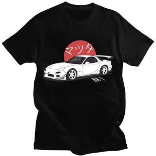 [S-5XL] เสื้อยืดแขนสั้นลําลอง คอกลม พิมพ์ลายอนิเมะ Drift Initial D Mazda RX7 AE86 แฟชั่นฤดูร้อน สําหรับผู้ชาย และผู้หญิง