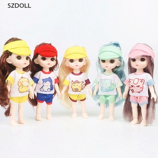 [cxSZDOLL]  Clothes Set for 16-17cm Doll Fashion Suit ob11 1/12 Doll Dress Up Cute Clothes  DOM