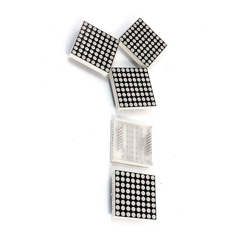 5 8x8 . Dot Matrix Common Anode โมดูลหน้าจอแสดงผล Led สีแดง 1588 Bs ...