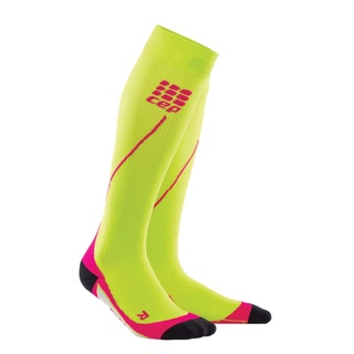 CEP RUN SOCKS 2.0 WOMEN - LIME/PINK - ถุงเท้ารุ่น 2.0 ความยาวคลุมเข่าผู้หญิง SIZE II