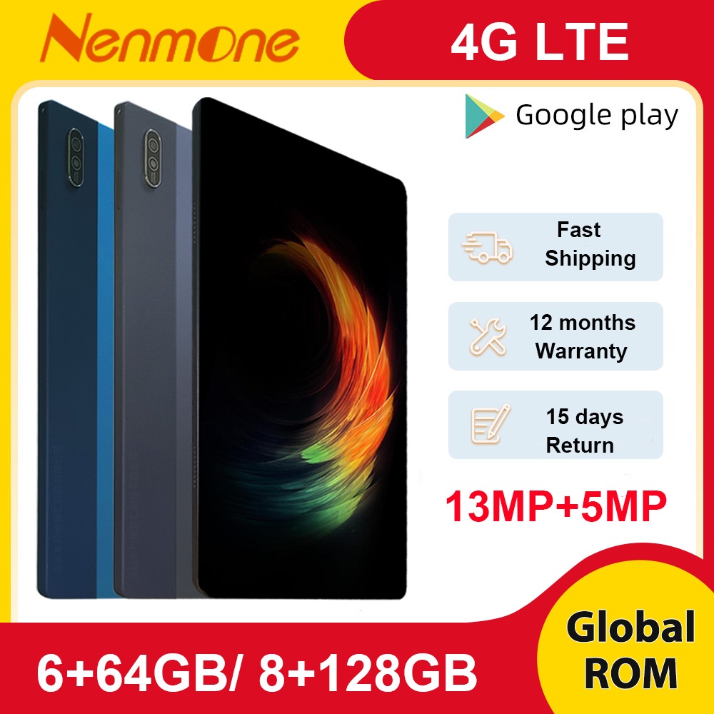 Global Version Nenmone K50 4G LTE Tablet Android 10.1 Inch Cheap Tablet 10.1 Octa Core 4GB RAM 64GB 