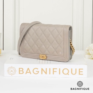 CHANEL WOC BOY GREY CAVIAR GHW