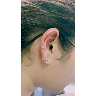 Ear cuff ต่างหูหนีบ ต่างหูแบบไม่ต้องเจาะ ต่างหูเงินแท้ 92.5% earrings ear cuff ✨💎