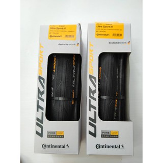 ยางนอกเสือหมอบ ขอบพับ CONTINENTAL รุ่น ULTRASPORT III ขนาด 700x25c/ขนาด 700x23c (บรรจุ 1 เส้น)