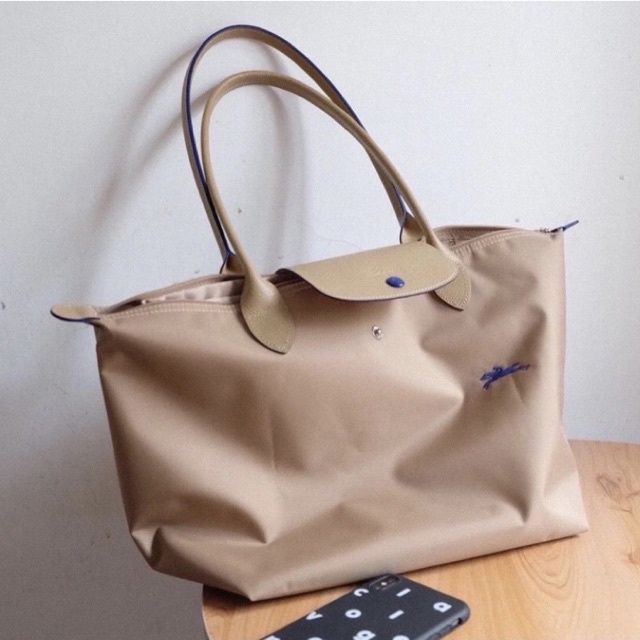 พร้อมส่ง แท้ New Longchamp LE PLIAGE CLUB Shoulder bag L สีเบส Beige (M