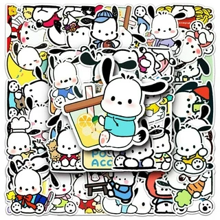 50 ชิ้นตลก Pochacco the rock สติกเกอร์กันน้ํา DIY สําหรับโทรศัพท์แล็ปท็อปรถสติกเกอร์ Creative Home Decal