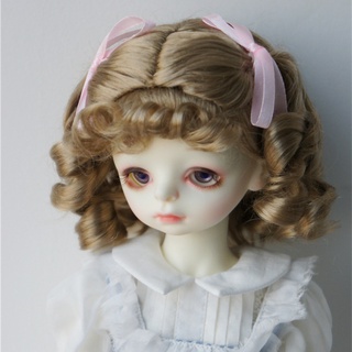 【doll Wig】วิกผมตุ๊กตาเซรามิค BJD SD 6-9 นิ้ว 1/3 1/4 1/6 MSD YOSd SD (JD262)