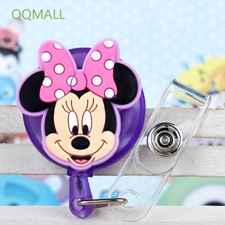 Qqmall คลิปซิลิโคนลายการ์ตูน Mickey Minnie สําหรับใส่นามบัตรบัตร