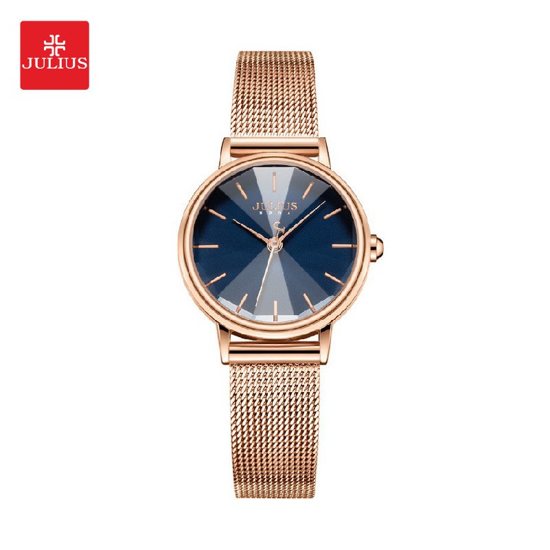 Julius นาฬิกาข้อมือผู้หญิง JA-1120C สายสแตนเลสสตีล หน้าปัดกลม แบรนด์เกาหลี แฟชั่นฮิตของแท้