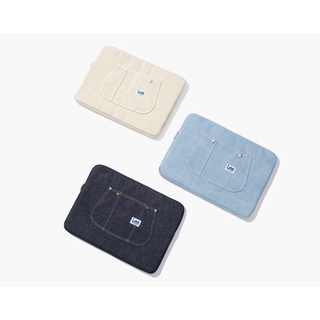 PREORDER - กระเป๋าใส่แลปท็อป Lee Vintage Logo Laptop Pouch Indigo Light