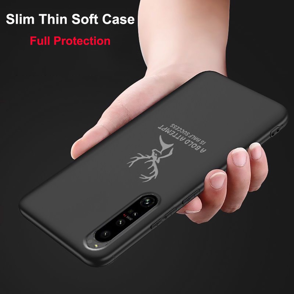 สําหรับ Sony Xperia 1 5 10 IV สําหรับ Sony 1IV 5IV 10IV ฝาหลัง HD Deer Soft TPU ป้องกันสําหรับ Sony 