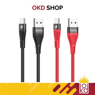 Hoco U53 สายชาร์จ ซุปเปอร์ชาร์จ Micro USB / TYPE-C สำหรับ OPPO Huawei ถ่ายโอนข้อมูลได้ Flash Charging Data Cable