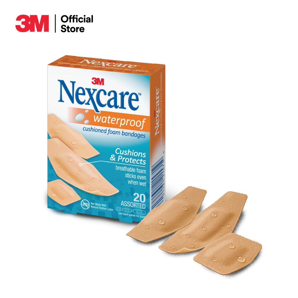 3M™ Nexcare™ เน็กซ์แคร์ พลาสเตอร์กันน้ำ, แบบโฟม ช่วยลดการเสียดสี
