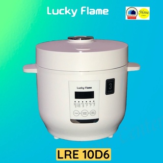 Lucky Flame รุ่น LRE-10D6 หม้อหุงข้าวดิจิตอล ขนาด 1 ลิตร เมนู 6ฟังก์ชั่นหุงข้าวอัจฉริยะ (2สี ขาว/ดำ) lre