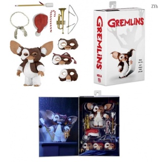 NECA Ultimate Gizmo ฉบับคริสต์มาส Gremlins ที่สามารถเคลื่อนย้ายตา ตุ๊กตาโมเดลมือ