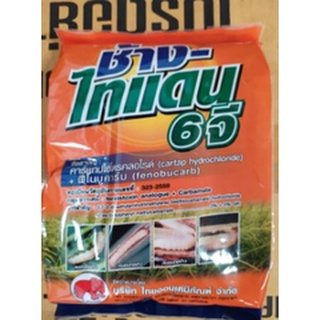 ช้างไทแดน 6 จี คาแทป ฟูราดาน รองหลุม ป้องกันหนอนกอ ด้วงเจาะลำต้น ป้องกันแมลง 1 กก