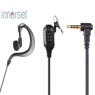 [Innerset] หูฟัง 3.5 มม. 1Pin พร้อมไมโครโฟน Ptt สําหรับวิทยุ Motorola Icom Yaesu