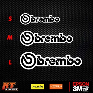 สติ๊กเกอร์ Brembo แบรมโบ้ สติ๊กเกอร์สะท้อนแสง มี 3 ขนาดให้เลือก