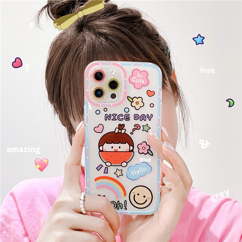 เคสนิ่ม softcase Hello kitty HK กรอบแมวน่ารักกล้องสําหรับ Iphone 7 8 SE 7+ 8+ 7plus 8plus plus X Xr 