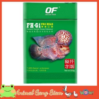 Ocean Free FH-G1 Pro Head สูตรเร่งสี 250 กรัม  Flowerhorn Pellets