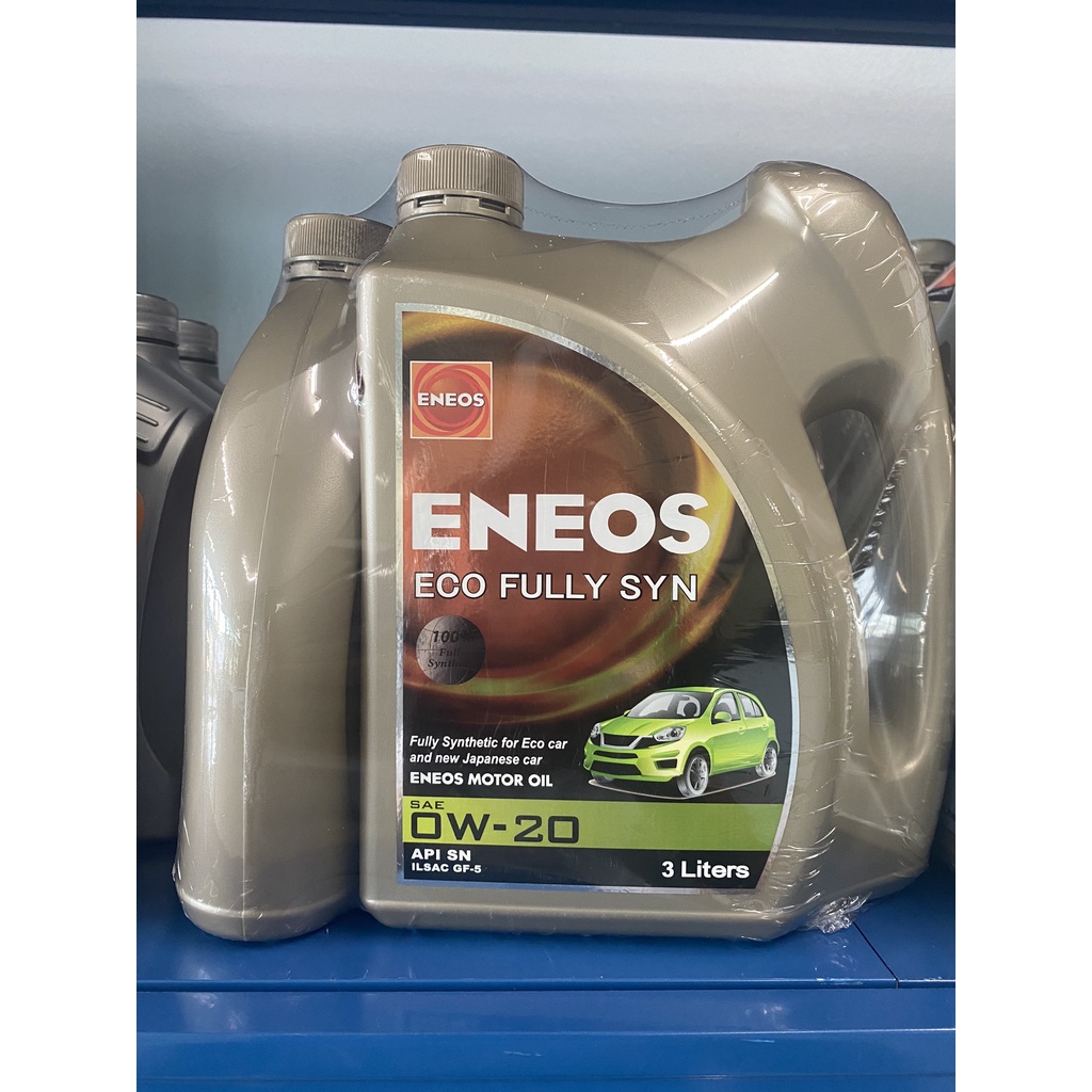 0w20 น้ำมันเครื่องสังเคราะห์แท้ 100% Eneos Eco Fully Syn 1,3,4ลิตร