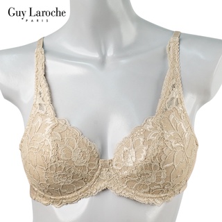 Guy  Laroche GB7R51  ยกทรงเสริมโครงอ่อน ลูกไม้เด็มทรง  ฟองบาง ตัดต่อ 4/5 คัพ เก็บกระชับเนื้อส่วนหลัง ของแท้ เกรด A