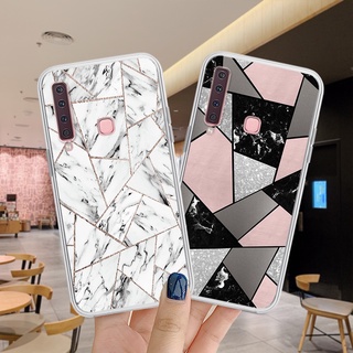 สีสันเรียบง่าย เคส Samsung galaxy A9 2018 A9s A9StarPro เคสโทรศัพท์เคสกันกระแทกซิลิโคนใสนุ่มเต็มกล้องปก 301-1