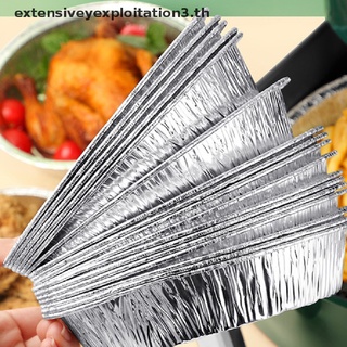 20pcs Oil-Proof Aluminum Foil Tin Box Air Fryer Disposable Paper BBQ Drip Tray\