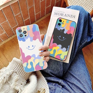 เคสโทรศัพท์ซิลิโคน TPU แบบนิ่มลายหน้ายิ้มสําหรับ Samsung Galaxy A12 Samsung A03S A22 A51 A50S A30S A02s A11 A20S A20 A30 J7 Prime J7 Pro