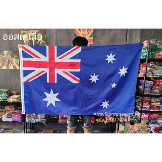 &lt;ส่งฟรี!!&gt; ธงชาติ ออสเตรเลีย Australia Flag 4 Size  พร้อมส่งร้านคนไทย