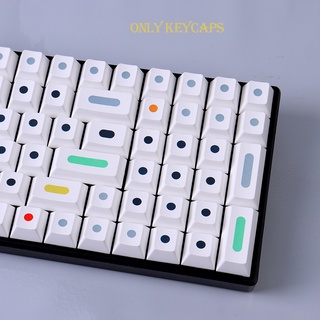 ปุ่มกดคีย์บอร์ด 130 คีย์ PBT ลายเชอร์รี่ DYE-SUB สําหรับคีย์บอร์ดเล่นเกม