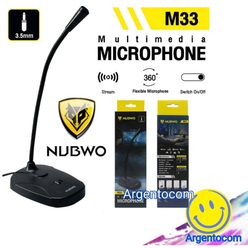 MULTIMEDIA MICROPHONEไมค์ตั้งโต๊ะราคาโคตรจะถูกกกกกก | NUBWO M33/M180/M37
