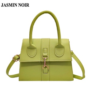 Jasmin NOIR กระเป๋าถือ กระเป๋าสะพายไหล่ หนัง PU มีตัวล็อค สําหรับผู้หญิง