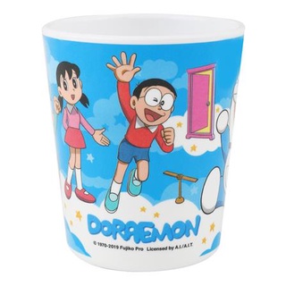 FREE HOME แก้วน้ำเมลามีน SUPERWARE DORAEMON SKY 2.5 นิ้ว แก้วน้ำดื่ม แก้ว