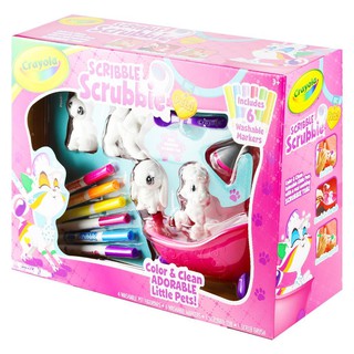 ชุดระบายสีสัตว์เลี้ยง CRAYOLA SCRIBBLE SCRUBBIES TUB PLAY SET ชุดระบายสีสัตว์เลี้ยง พร้อมอุปกรณ์ครบครัน โดยในชุดประกอบด้