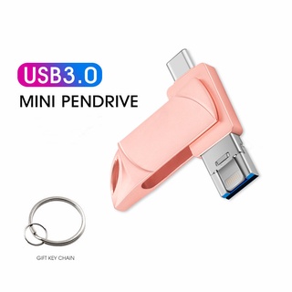 แฟลชไดรฟ์ 512gb Pendrive 3 in 1 Type c Otg Usb สําหรับโทรศัพท์มือถือ คอมพิวเตอร์