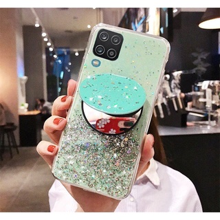 เคสโทรศัพท์มือถือ Tpu แบบใสไล่โทนสีกลิตเตอร์ไล่โทนสีสําหรับ Samsung Galaxy A10 A20 A30 A40 A50 A50S A30S A70 A80 A90 A10S A20S A10E A20E A01