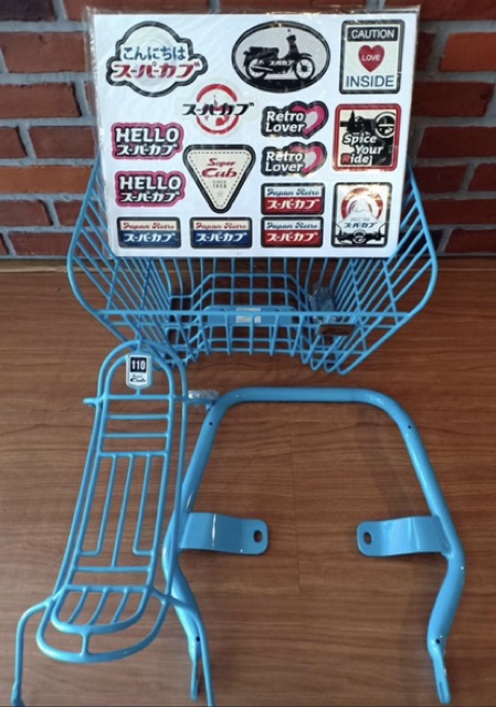 พร้อมส่ง thank you set ราคาพิเศษ ชุดแต่ง ตะกร้า กันลาย มือจับหลังท้ายเบาะ ชุดสติ๊กเกอร์ข้างตัวรถ Sup