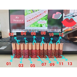 ลิปสติกจุ่มแมทขนาดพกพาMyBeautyLipMatteมีให้เลือก13สีจุใจ