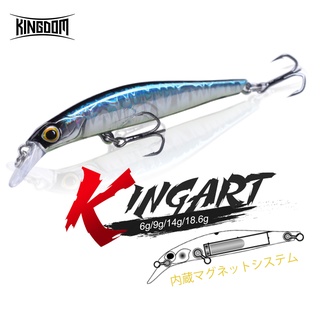 Kingdom Jerkbaits เหยื่อตกปลา 60 มม. 6 กรัม 80 มม. 9 กรัม 105 มม. 18.6 กรัม